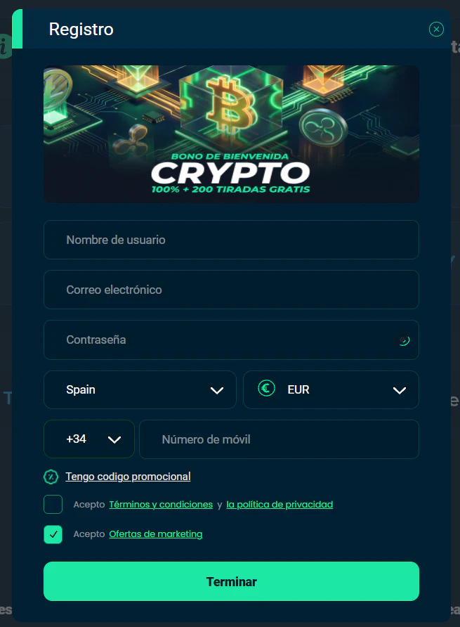 Rolletto Casino registro e inicio de sesión